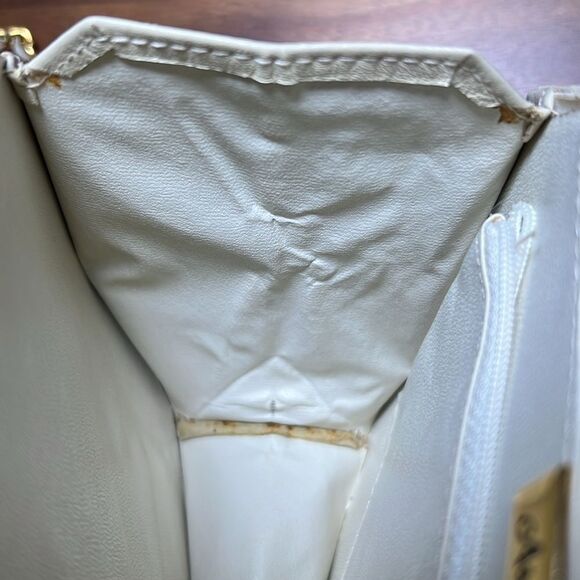 Vintage Ashneil Crossbody 🌺 quilted design 🌺 beige/cream with gold - Picture 10 of 10